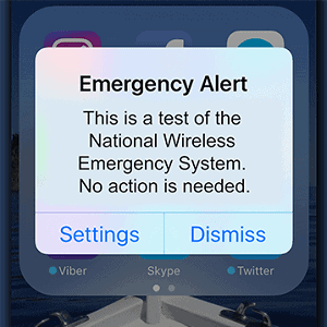 FEMA Test of the Emergency Alert System TODAY – 11th Aug. – McKenzie