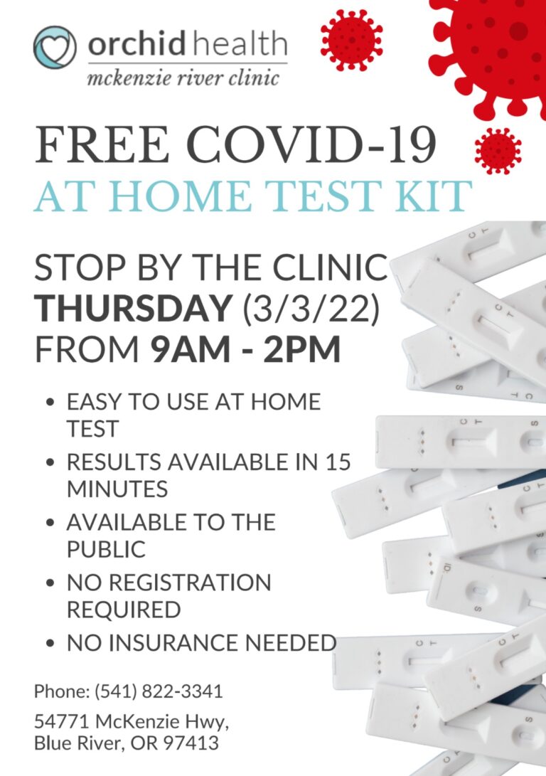 Free Covid-19 Tests Available on 3rd March