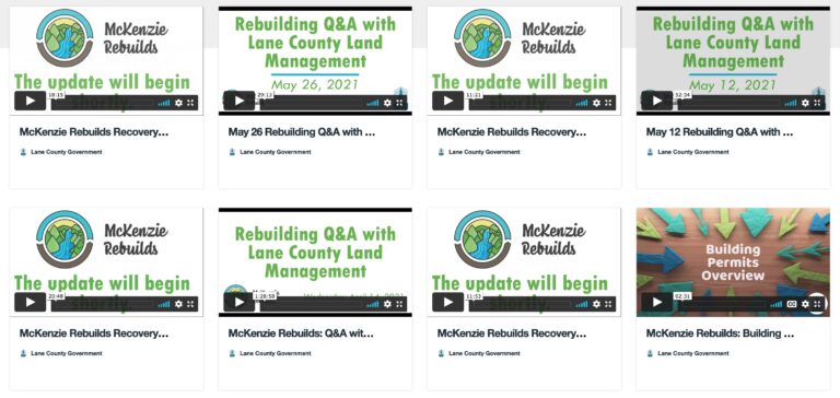 McKenzieRebuilds.org – Video Resources
